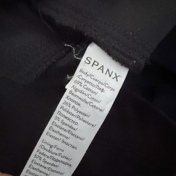 SPANX High Rise Jeanish Leggings Jeggings Black Medium M - Picture 9 of 10